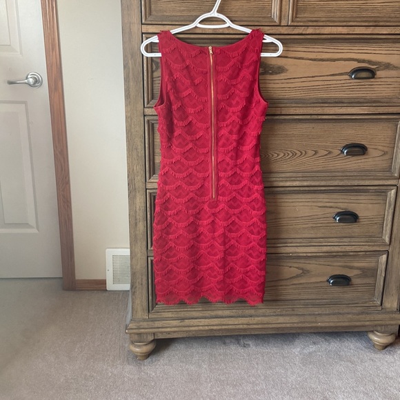 Beautiful size 2 red cocktail dress by Guess. Worn only once. - Picture 2 of 4